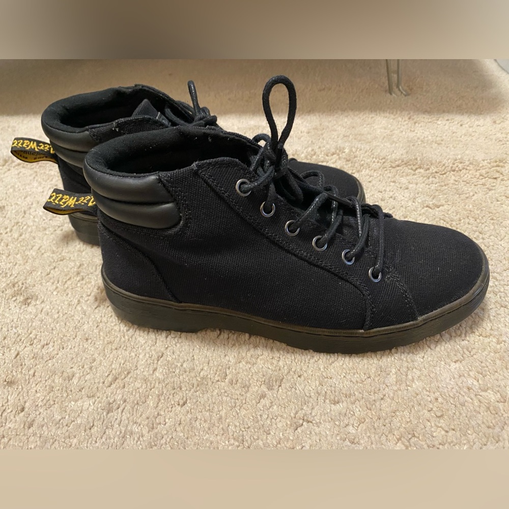 Dr. Martens canvas shoes, size 8